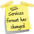 NOTE: Services format has changed
